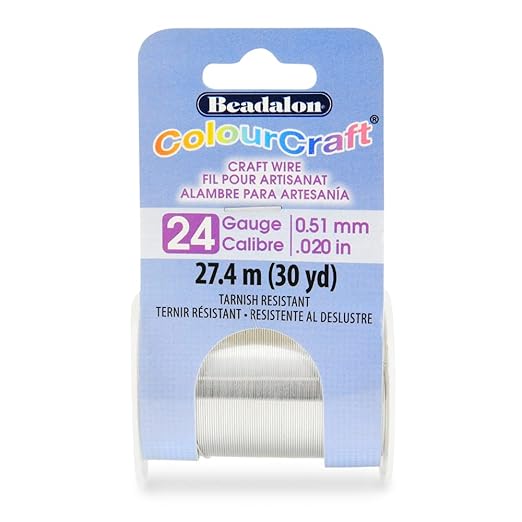 Beadalon ColourCraft Wire, 24 Gauge, 30 yd Spool by Beadalon