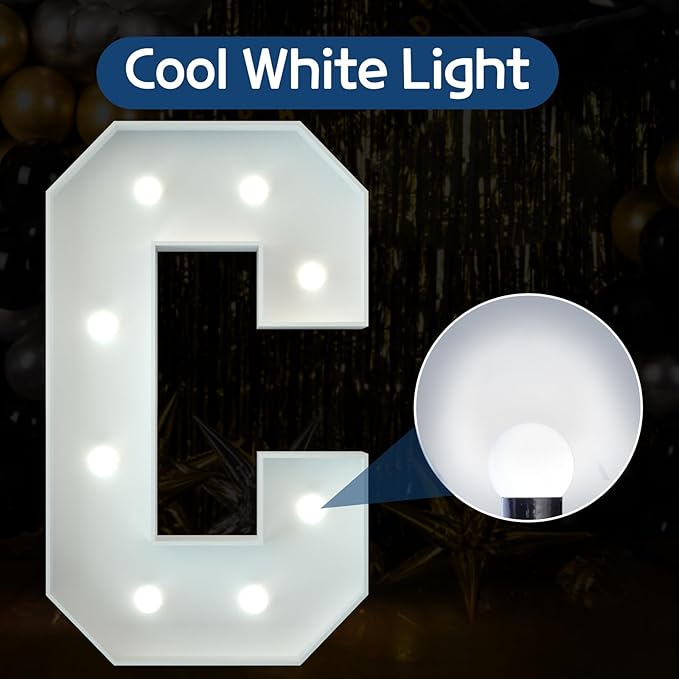 Marquee Letters 3 Feet Tall Large Light Up Letters Baby Shower Decorations - Image 2
