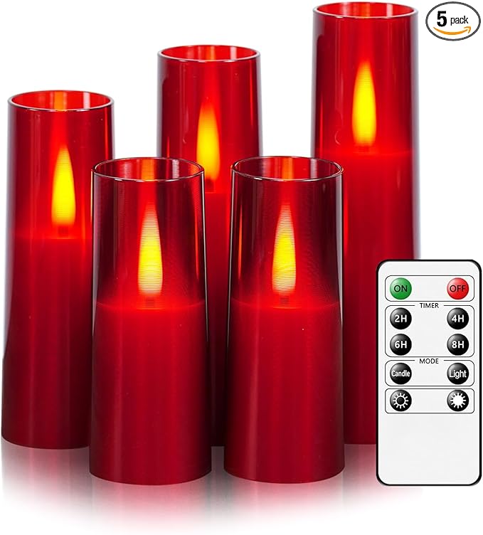 Flameless LED Candles, Upgraded Realistic Flickering Flame Battery Operated by FlamelessLEDCandles