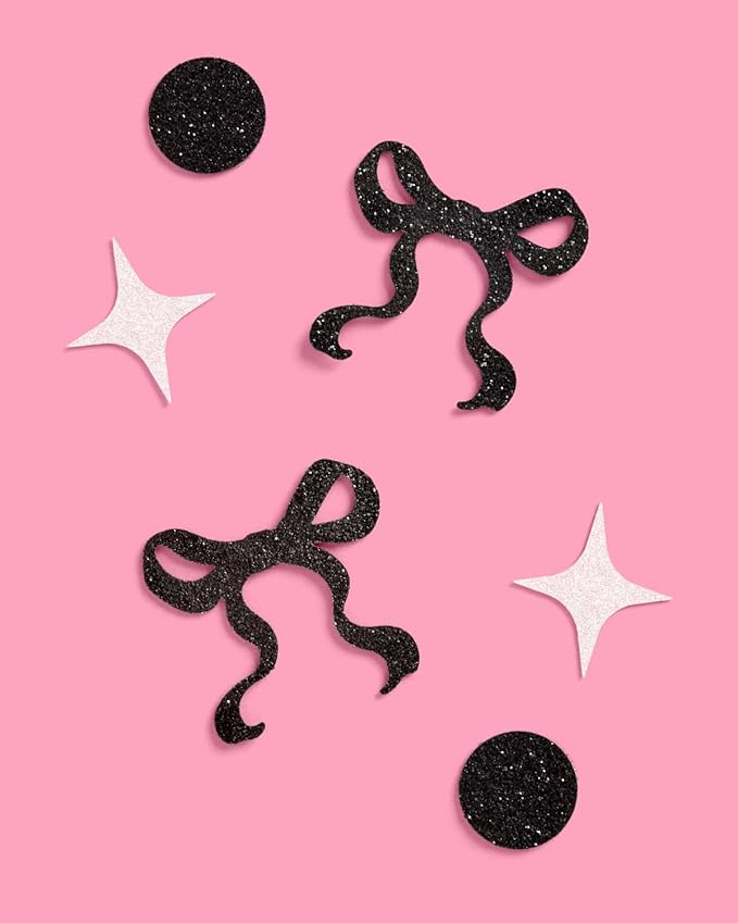 xo, Fetti Black Bow Glitter Confetti - Image 2
