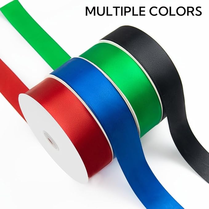 1-1/2 Inch 100 Yards Satin Ribbon Royal Blue, Solid Color Fabric Ribbon - Image 7