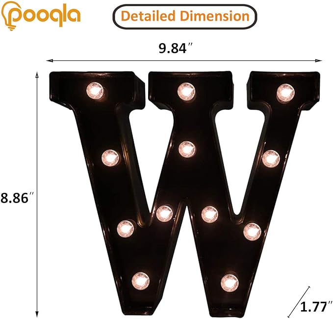 Decorative LED Illuminated Letter Marquee Sign - Image 4