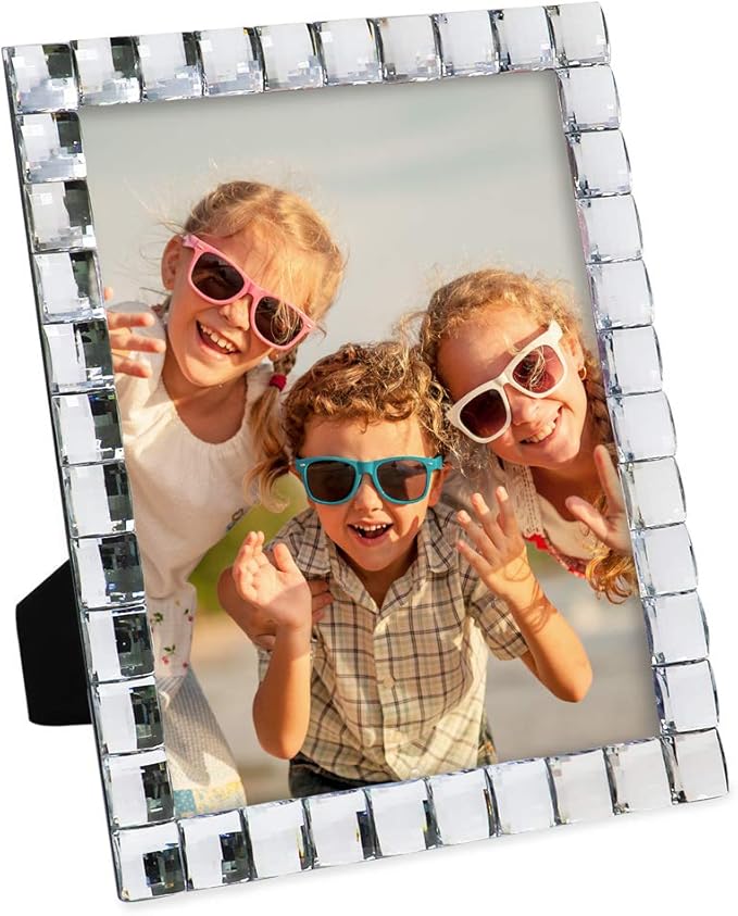 Isaac Jacobs Decorative Sparkling Jewel Picture Frame, Photo Display & Home - Image 5