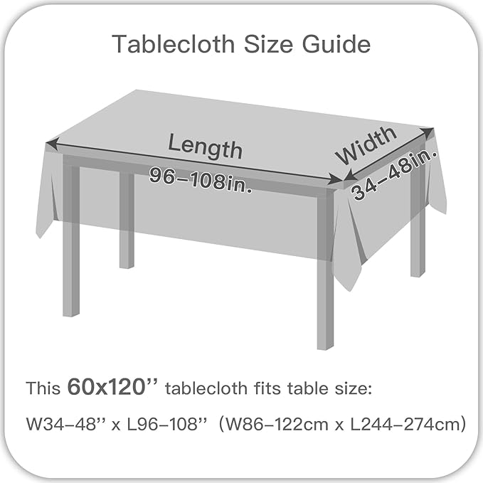 maxmill Rectangle Linen Texture Tablecloth Stain Proof Waterproof Wrinkle Free - Image 7
