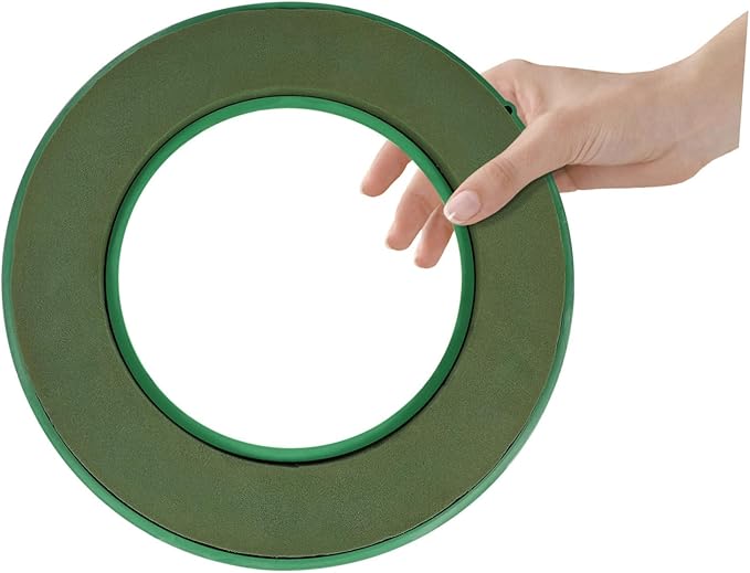 DOITOOL Flower Foam Ring with Suction Cup Car Flower Mud Green Wet Foam Blocks - Image 2
