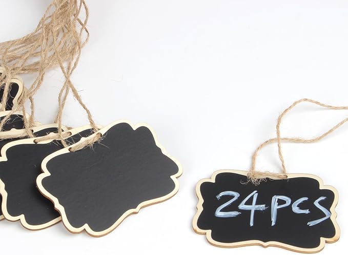 Wooden Mini Hanging Chalkboard Signs - Image 6