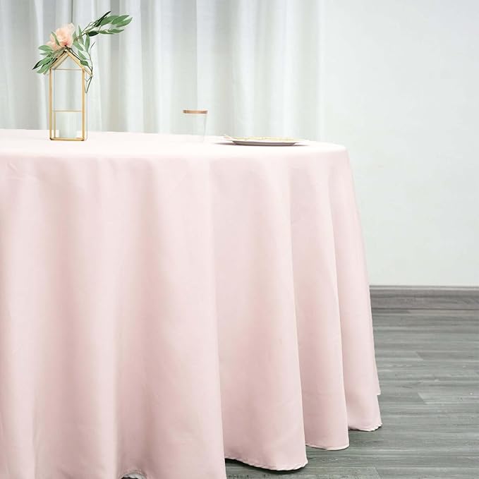 Efavormart Round Tablecloth, 132 Inch Stain & Wrinkle Resistant Washable Table - Image 2