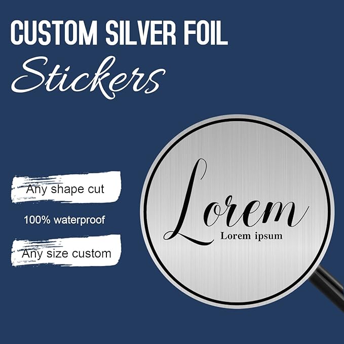Custom Logo Stickers for Business, Personalised Logo Labels, Waterproof - Image 3