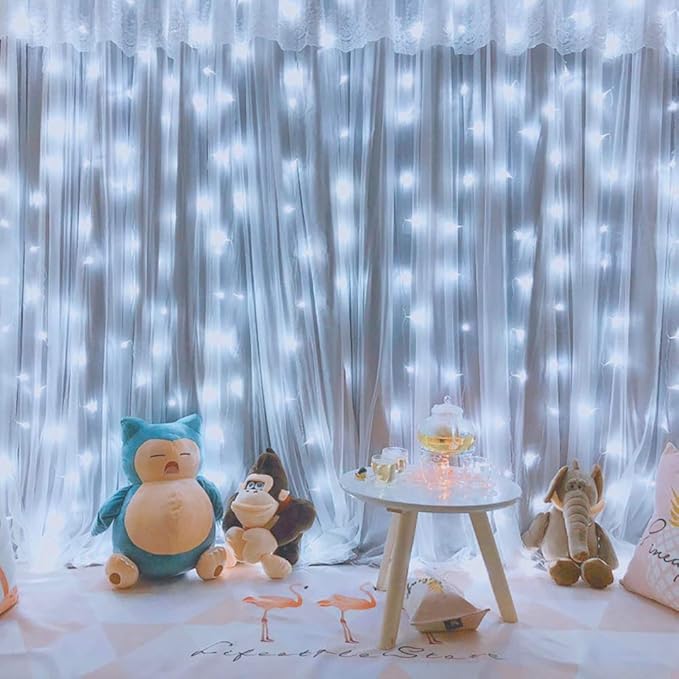 YEOLEH String Lights Curtain, USB Powered Fairy Lights - Image 3