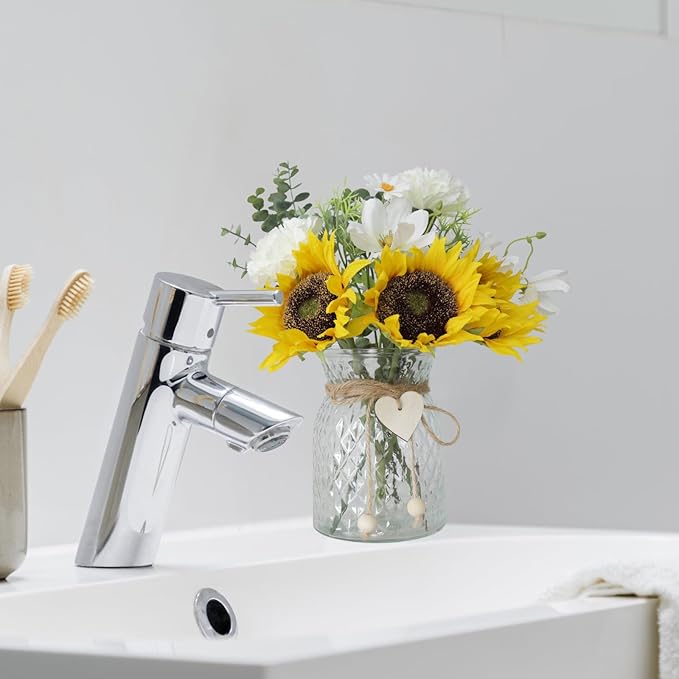 Artificial Sunflower Bouquets in Vase - Image 7