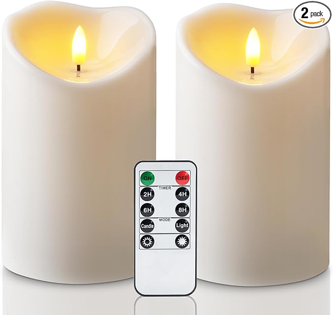 Amagic 4” x 6” Waterproof Outdoor Flameless Candles by AMAGIC