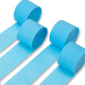 PartyWoo Crepe Paper Streamers 4 Rolls 328ft, Pack of Light Blue Crepe Paper by PartyWoo