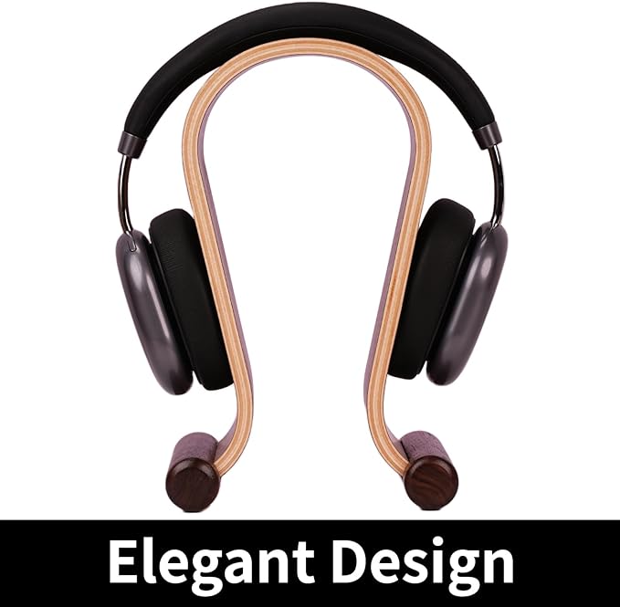 Wood Headphone Stand for Desk - Image 3