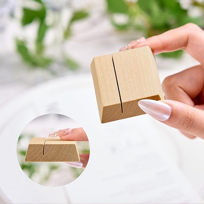UNIQOOO Elegant Birch Wood Stand |1.2mm Slot, - Image 4