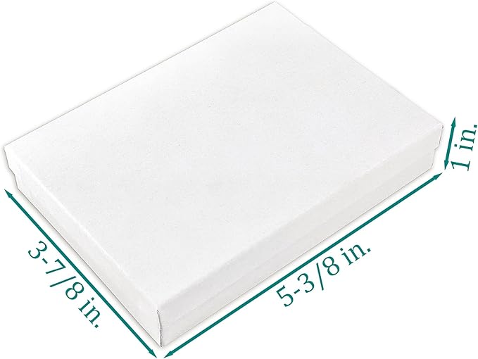 TheDisplayGuys - 25-Pack #53 Kraft Paper Cardboard Gift Boxes/Jewelry Cases w. - Image 3