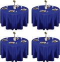 EMART Round Tablecloth Blue 120 inch Circular Polyester Table Cover by EMART