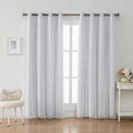 Ombre Rainbow Blackout Curtains by FANLI
