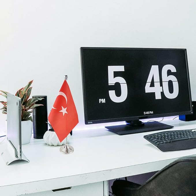 Turkey Flag Turkish Flags, Small Mini Turkish Desk Flag, Used - Image 5