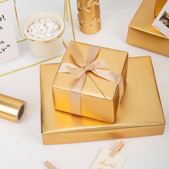 Garbendy Gift Wrapping Paper Roll-Solid Color Pearly-Lustre Paper, Valentine's - Image 5