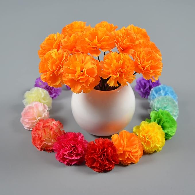 Hananona 101 Pcs Marigold Flower Heads Bulk, Silk Marigolds - Image 4