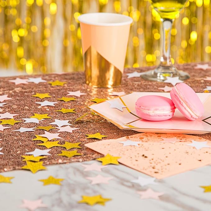 MOWO Glitter Five Stars Confetti Wedding Party Decor and Table Decor, 1.2’’ in - Image 5