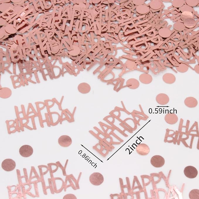 Rose Gold Birthday Confetti - Image 6