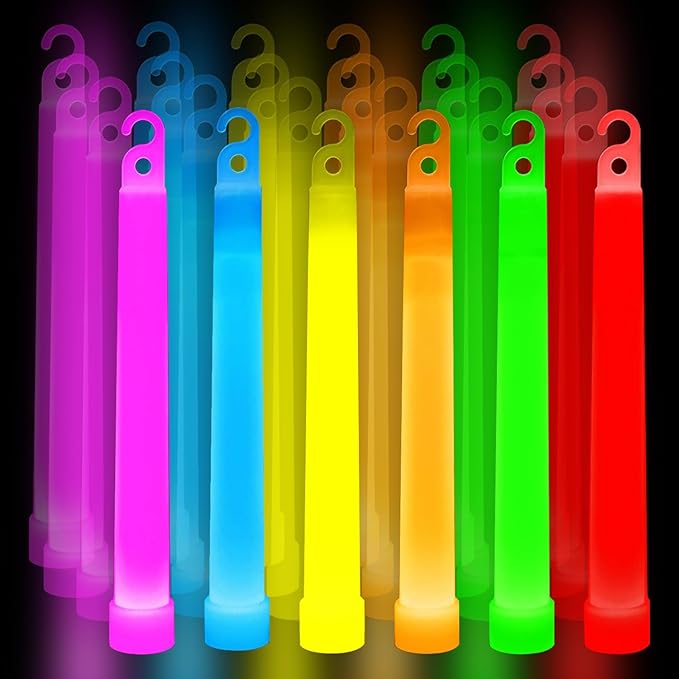 Premium Glow Fever Bulk Ultra Bright Multi Color Glow Sticks Emergency Light by PartyClubofAmerica
