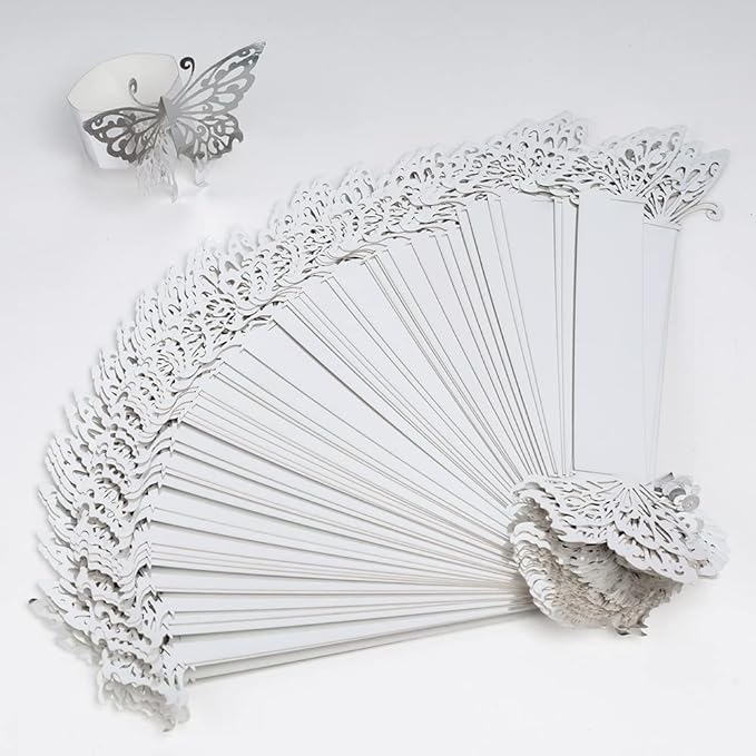 150PCS Butterfly Napkin Rings for Luxury Banquet Style, Reusable Paper Napkin - Image 6