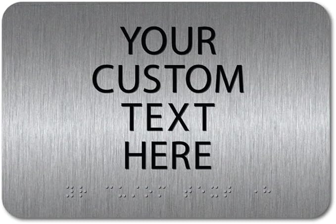 ALPHA DOG ADA SIGNS Custom ADA Compliant Braille Sign, Tactile Text, Raised by AlphaDog