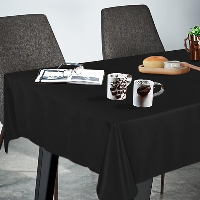 Fitable Rectangle Tablecloth Stain and Wrinkle Resistant Washable Polyester - Image 2