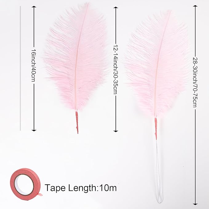 Bulk Pink Ostrich Feathers - Image 3