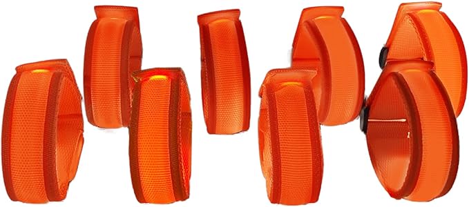 8 Pack LED Bracelets Light Up Wristbands, Glow Flashing Wristbands Glow in The by SZJMAO