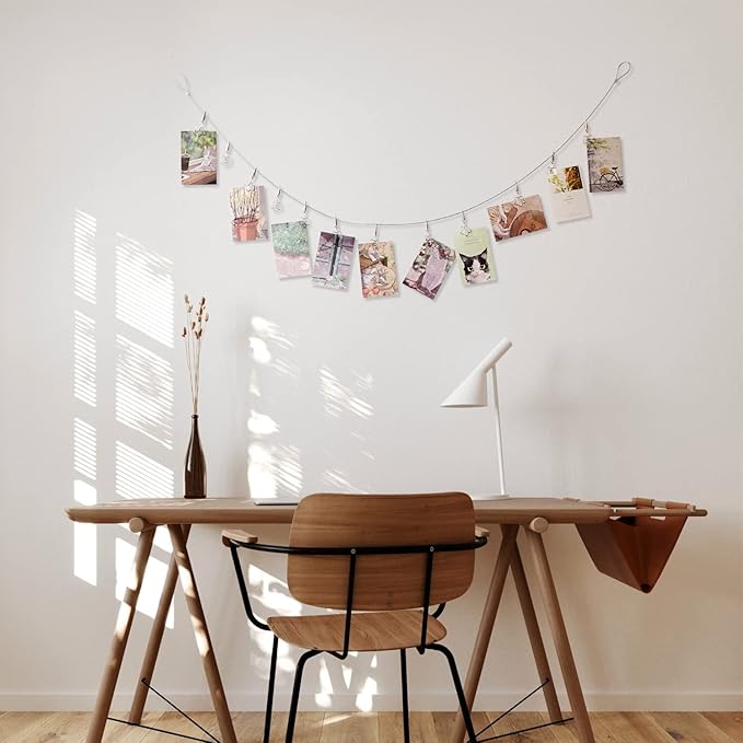 Multi-Purpose Steel Wall Hanging Photo Display Cable Wire Rod - Image 3