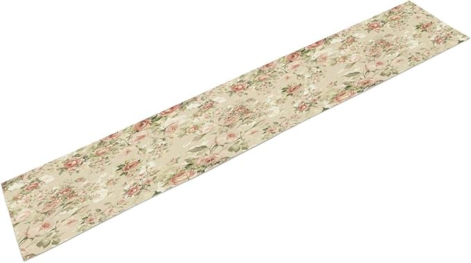 Lovely Rose Table Runner, 13in（33cm） W * 120in（305cm） L by AuiMzoo