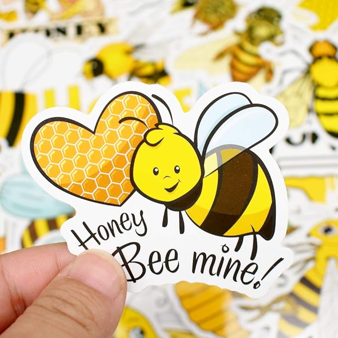 QTL Stickers for Kids Bee Stickers Laptop Stickers for Teens Girls Boys Honey - Image 5