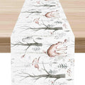 Rustic Woodland Table Runner, Farmhouse Forest Animals Country Lodge Wild Hunt by Unknown