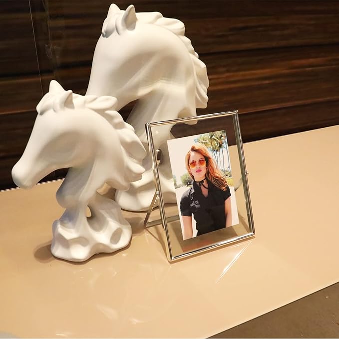 Silver Floating Frame, For Picture 5x7, Small Desktop Photo Frame, Classy Gift - Image 8