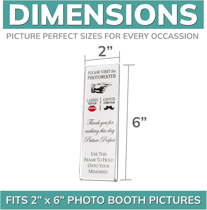 pbf PHOTO BOOTH FRAMES 2x6 Magnetic Picture Frames - Image 2