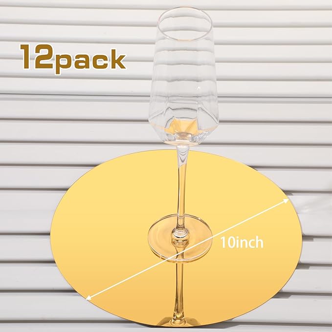 Thyle 12 Pcs 10 Inch Acrylic Round Mirrors - Image 2