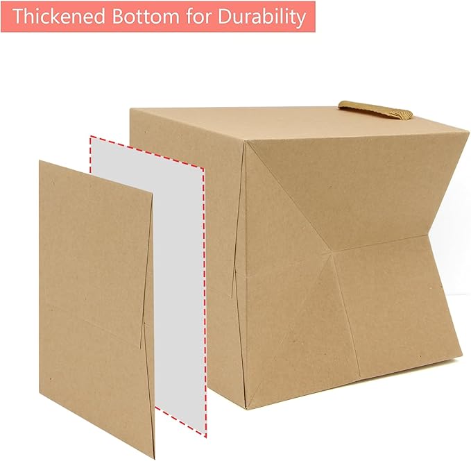 Kraft Paper Gift Bag Large Square Bottom Kraft Paper Bags - Image 4