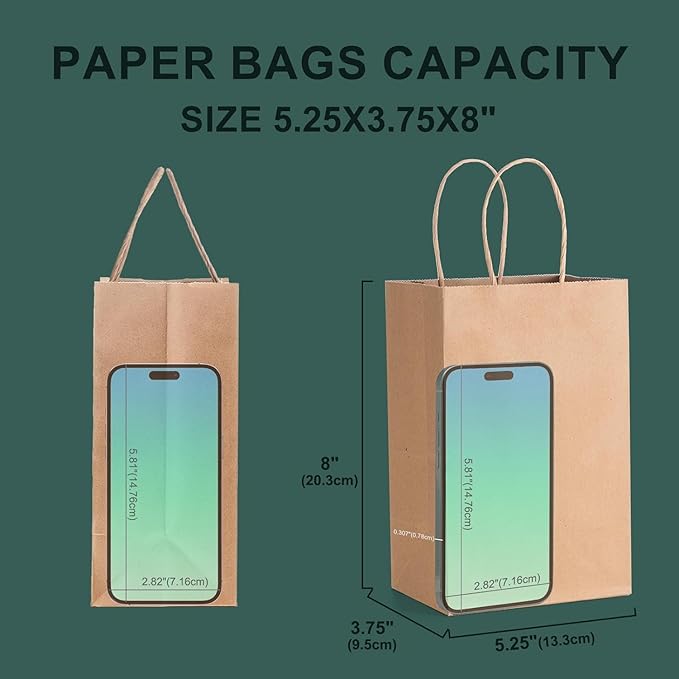 METRONIC Kraft Paper Gift Bags - Image 2