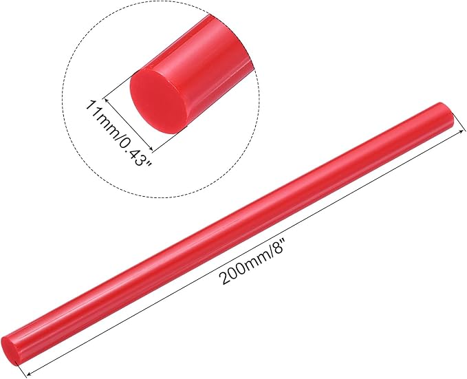 uxcell 20pcs Hot Glue Sticks for Glue Gun 11mm/0.43-inch x 8-inch Mini Hot Melt - Image 2