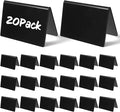 20 Packs Acrylic Mini Chalkboard Sign Black Food Labels Name Tags by Unknown