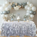 Luxury Organza Mesh Table Skirt Draping Floating Romance by BTFHOME