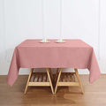 Efavormart 70" Square Linens Dusty Rose Wholesale Linens Polyester Square Linen by efavormart