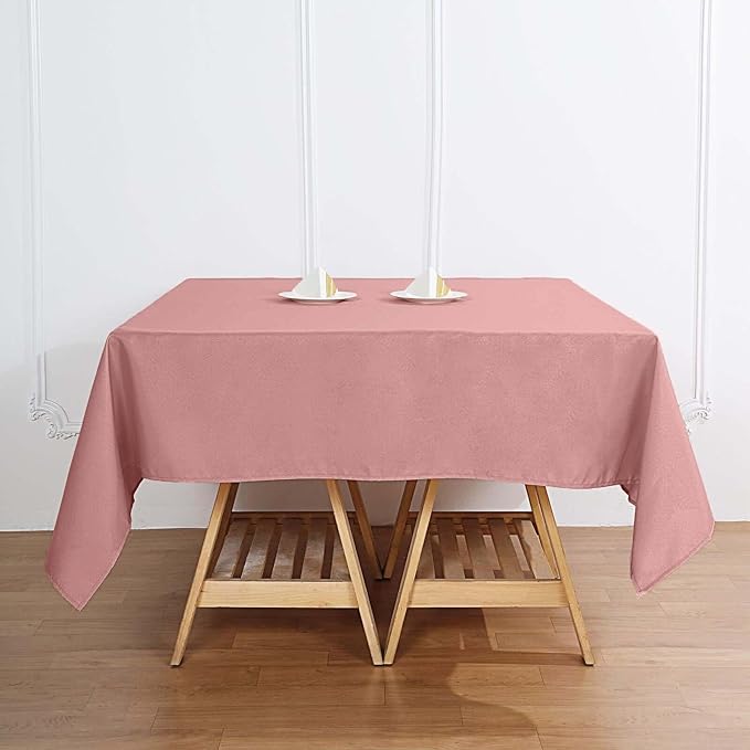 Efavormart 70" Square Linens Dusty Rose Wholesale Linens Polyester Square Linen by efavormart