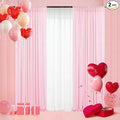Pink Sequin Backdrop Curtains, 2 Panels 2ft x 8ft Sequin Photography Backdrop by Poise3EHome
