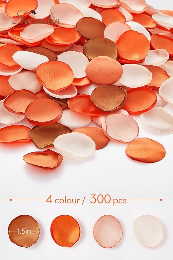 Serwalin 300Pcs Silk Rose Petals Artificial Flower Petals - Image 6