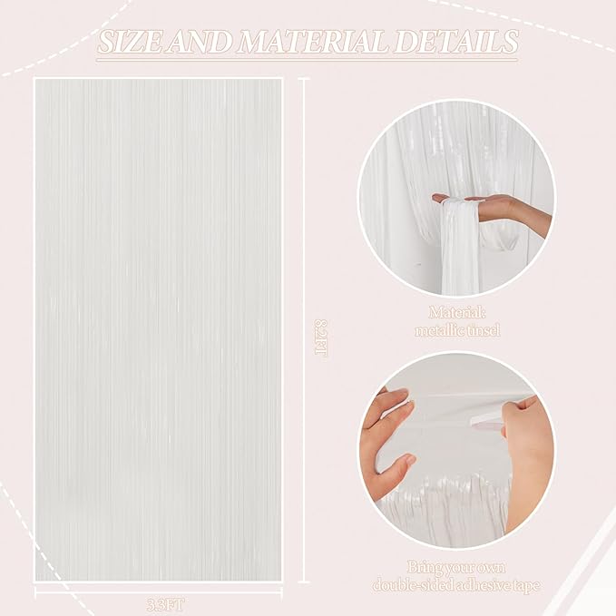 3 Pack Foil Fringe Backdrop - Image 3