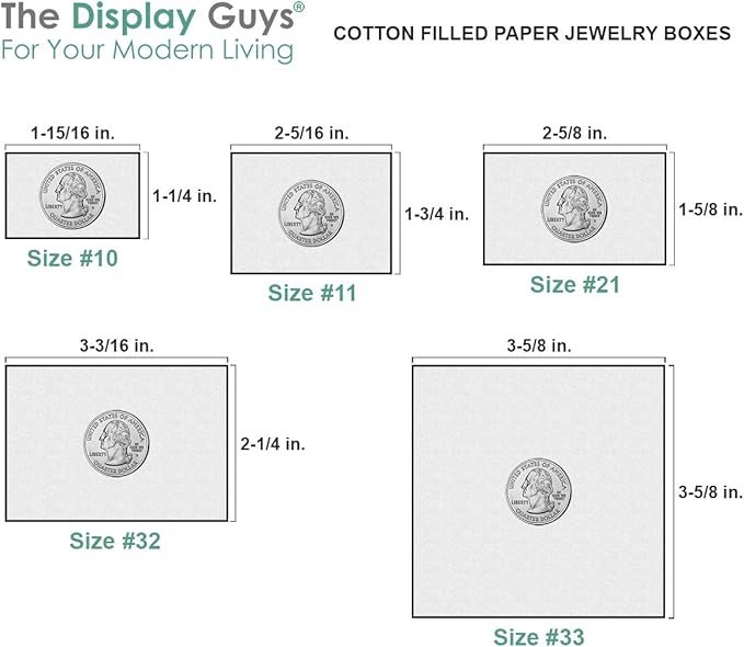TheDisplayGuys - 25-Pack #53 Kraft Paper Cardboard Gift Boxes/Jewelry Cases w. - Image 8